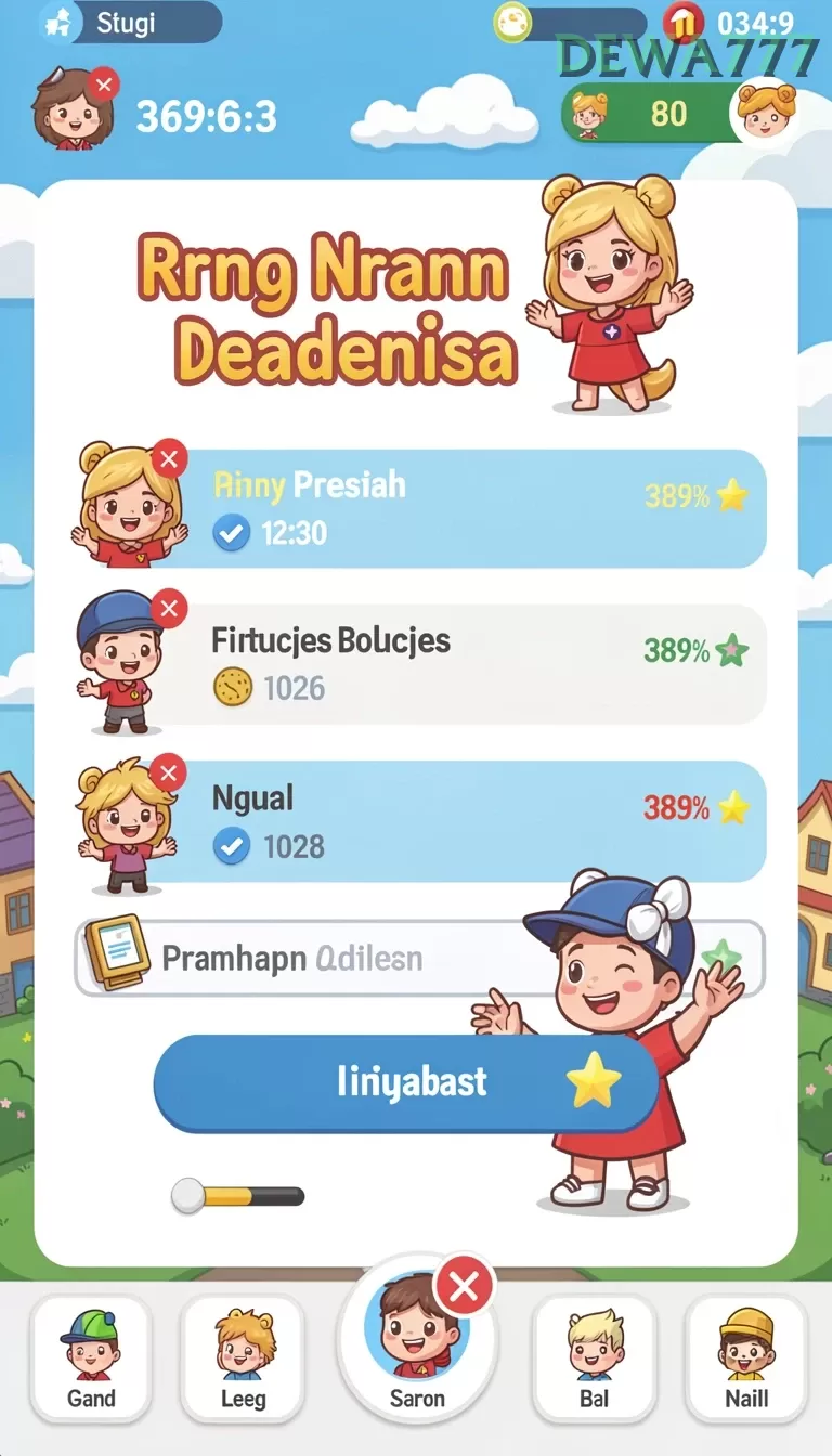 Cuplikan layar KING88 — menu navigasi